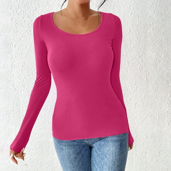 Heisall Fashion Women's Summer Long Sleeve Round-Neck Comfy Regular Tank Tops