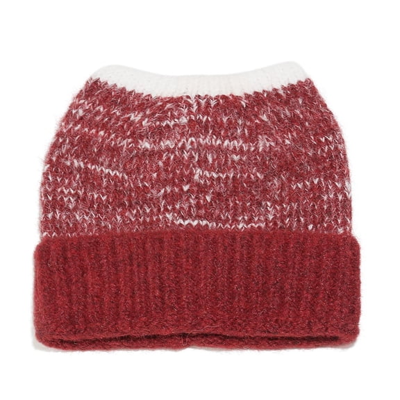 Heisall Unisex Knitted Velvet Beanie Hat for Men and Women, Loose Fitting Casual Sports Street Style Hip-hop Cap with Adjustable Closure