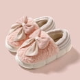 thumbnail image 1 of Heisall Women's Casual Winter Bow-Knotted Heeled Slippers with Thick Cushioned Sole, Warm Lining Indoor/Outdoor House Shoes in Multiple Colors, 1 of 4