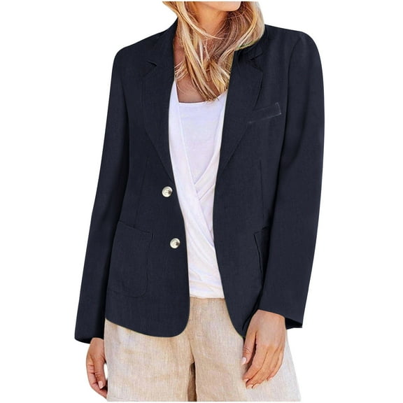 Heisall Women's Coats Spring Autumn Long Sleeve Solid Color Blazers 2025 New Arrival Fashion Casual Outerwear