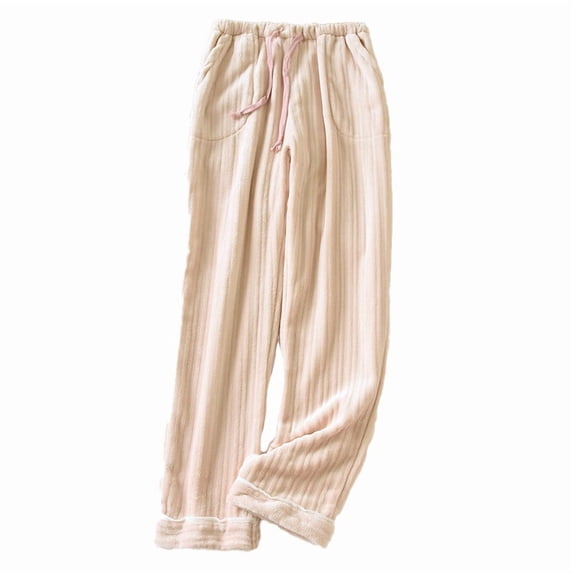 Heisall Women's Flannel Fleece Lined Lounge Pants for Home Wear, Winter Warmth, Plus Size Available
