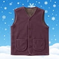 thumbnail image 1 of Heisall Women's Jackets Sleeveless Round Neck Vest Solid Color with Pockets Casual Fashion Outerwear, 1 of 7