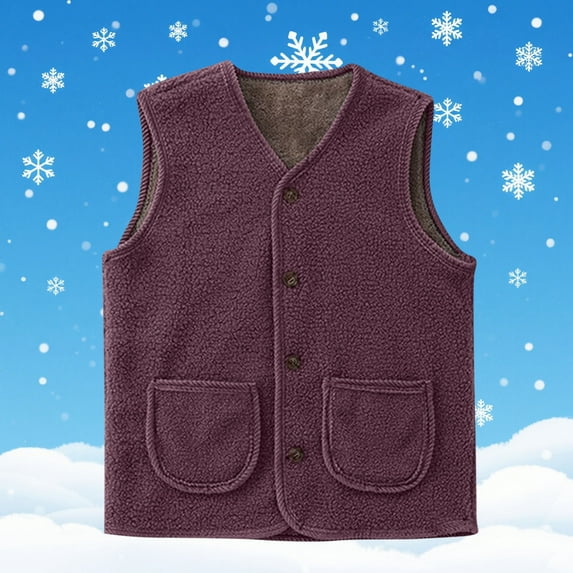 Heisall Women's Jackets Sleeveless Round Neck Vest Solid Color with Pockets Casual Fashion Outerwear