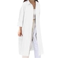 thumbnail image 1 of Heisall Women's Long Sleeve Button Down Shirts Oversized Long Shirt Dress Shacket Casual Loose Fit Tunic Tops Spring Summer Fall Outfits, 1 of 4