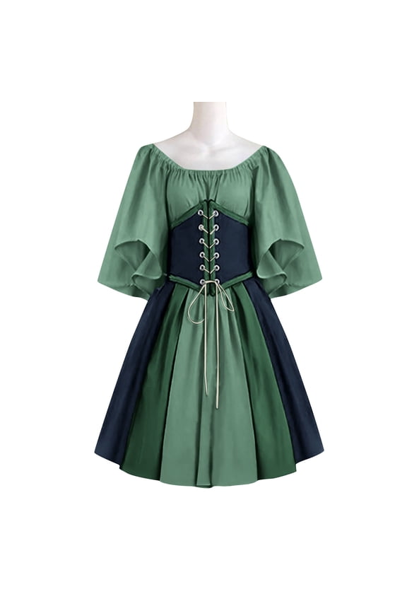 Women's Medieval Renaissance Costume Cosplay Over Dress Halloween Vampire Bride Costumes Dress For Women