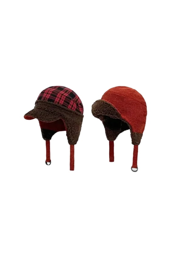 Women's Reversible Winter Trapper Hat with Fleece Lining and Adjustable Ear Flaps for Cold Weather Protection