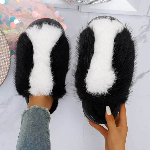 Heisall Women's Winter Fleece-Lined Closed-Toe Slippers, Soft Suede-Like Upper with Non-Rubber Sole, Thick-Soled Indoor/Outdoor Comfort, Easy Slip-On Design in Classic Colors (Tan/Brown/Black)