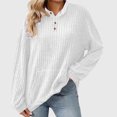 thumbnail image 1 of Heisall Women's Winter Long Sleeve Round-Neck Ribbed Knit Casual Tops with Pocket Drop Shoulder Design, 1 of 5