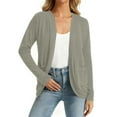 thumbnail image 1 of Heisall Womens Cardigan Coats Solid Color Lapel Collar Long Sleeve Autumn Winter Casual Versatile Outerwear, 1 of 6