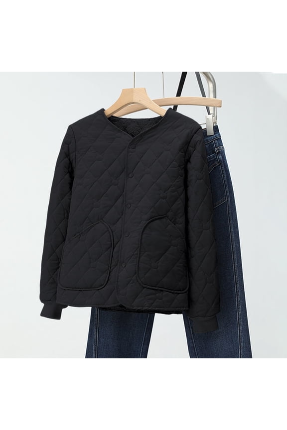Womens Casual Coats Long Sleeve Solid Color Cotton Outerwear Easy-to-Match Daily Commute Office Wear