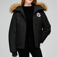 thumbnail image 1 of Heisall Womens Coats Solid Color Long Sleeve Hooded Fleece Lined Thickened Casual Wear Cotton Jackets, 1 of 7