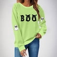 thumbnail image 1 of Heisall Womens Hoodie 2025 Autumn Winter Long Sleeve Hooded Pullover Halloween Print Loose Casual Fashion Sweatshirt, 1 of 4