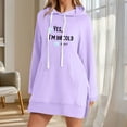 thumbnail image 1 of Heisall Womens Hoodie Long Sleeve Casual Pullover with Letter Print, Drawstring Hood, Pocket, Loose Fit Fashionable Tops, 1 of 4