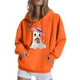 thumbnail image 1 of Heisall Womens Hoodies 2025 Fall Winter Long Sleeve Hooded Pocket Halloween Print Loose Casual Fashion Hooded Sweatshirts, 1 of 4
