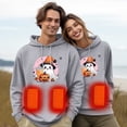 thumbnail image 1 of Heisall Womens Hoodies 2025 Winter Smart Heating Hooded Sweatshirts Thermal Electric-Heated Tops Fashion Loose Casual Electric Heating Apparel, 1 of 5