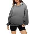 thumbnail image 1 of Heisall Womens Hoodies Long Sleeve Gradient Print Hooded Oversized Pocket Casual Tops, 1 of 4