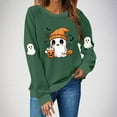 thumbnail image 1 of Heisall Womens Sweatshirts 2025 Autumn/Winter Round Neck Halloween Print Long Sleeve Casual Fashion Loose Fit Hoodless Sweatshirts, 1 of 4