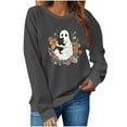 thumbnail image 1 of Heisall Womens Sweatshirts 2025 Autumn Winter Round Neck Halloween Print Long Sleeve Casual Fashion Loose Hoodless Tops, 1 of 5