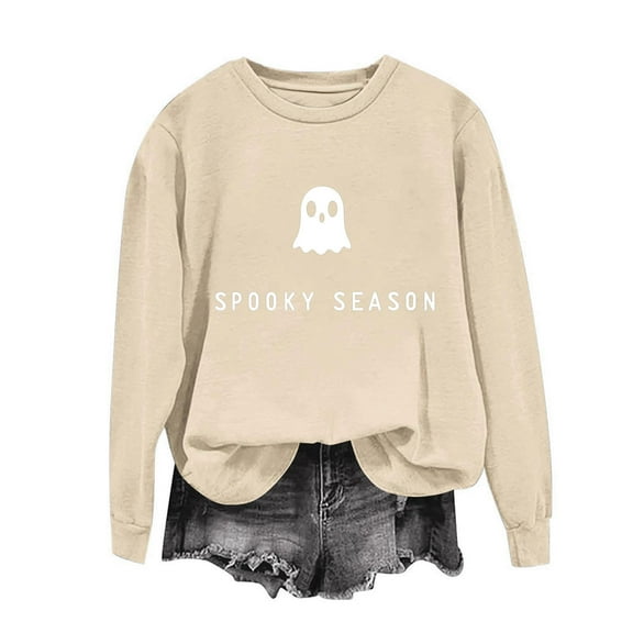 Heisall Womens Sweatshirts Fall Winter 2025 Halloween Thanksgiving Print Fashion Loose Casual Long Sleeve Crewneck Daily Wear