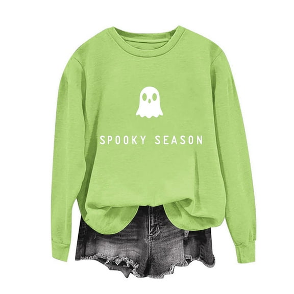 Heisall Womens Sweatshirts Fall Winter 2025 Halloween Thanksgiving Print Fashion Loose Casual Long Sleeve Crewneck Daily Wear