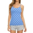 thumbnail image 1 of Heisall Womens Tank Tops Sleeveless Round Neck Polka Dot Print Cami Tops, 1 of 6