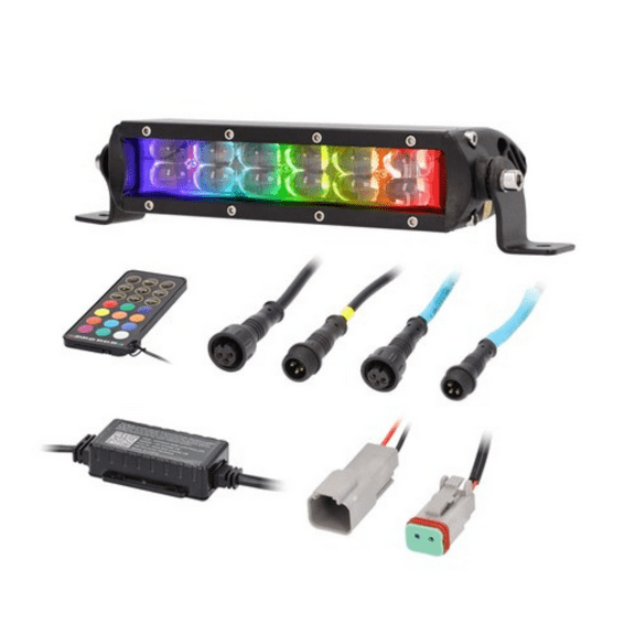 Heise HE-CHASE-B8 8" Single-Row Addressable Chasing LED Lightbar w/ Controller