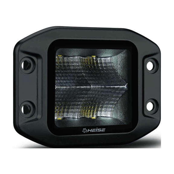 Heise HE-FMBCF Blackout Flush Mount 3.5" Cube 4 LED Light - Flood - Each