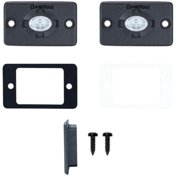 Heise HE-FMTL1B 1.5 x 3", 15 Watts, 1200/720 Raw Lumens Flush Mount Auxillary Accent Lighting Pod - Blue