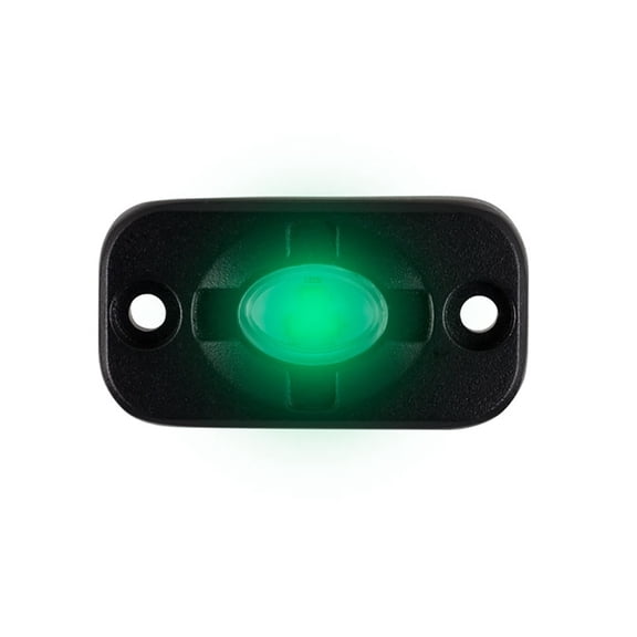 Heise LED Lighting Systems HE-TL1G 1.5-Inch by 3-Inch Aux Lighting Pod (Green)