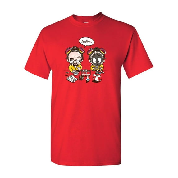 Heisenberg Funny Amateur Parody Adult DT T-Shirts Tee (XX Large, Red)
