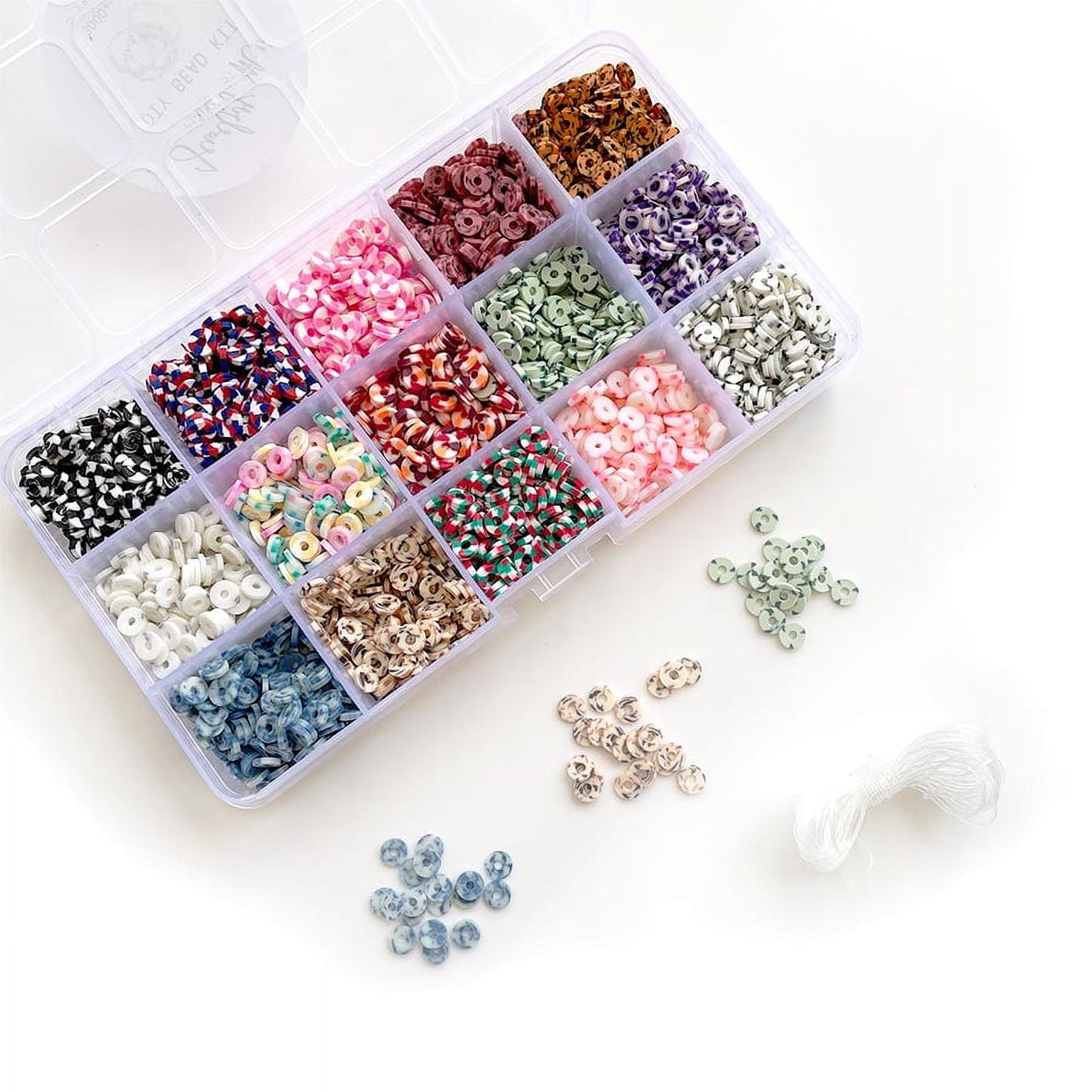 2000 Pieces Color Beads 6mm Acrylic Round Beads Mix Plastic Spacer