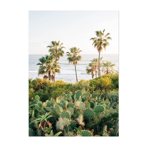 Heisler Park 01 - Laguna Beach California Photography Palm Tree Beach Ocean Coastal Tropical Nature Landscape Unframed Wall Art Print 4 x 6 inches