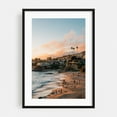 thumbnail image 1 of Heisler Park Sunset 01 - Laguna Beach California Photography Beach Sunset Coast Ocean Palm Tree Landscape Beach House Black Framed Wall Art Print 12 x 16 inches, 1 of 12