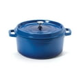 thumbnail image 1 of Heiss® Energy-Efficient Cast Aluminum Dutch Oven, 6.5 Quart, Round, Blue, 1 of 1