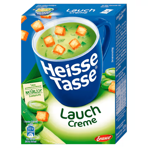 Heisse Tasse instant soup: LEEK -3 sachets- 1 box