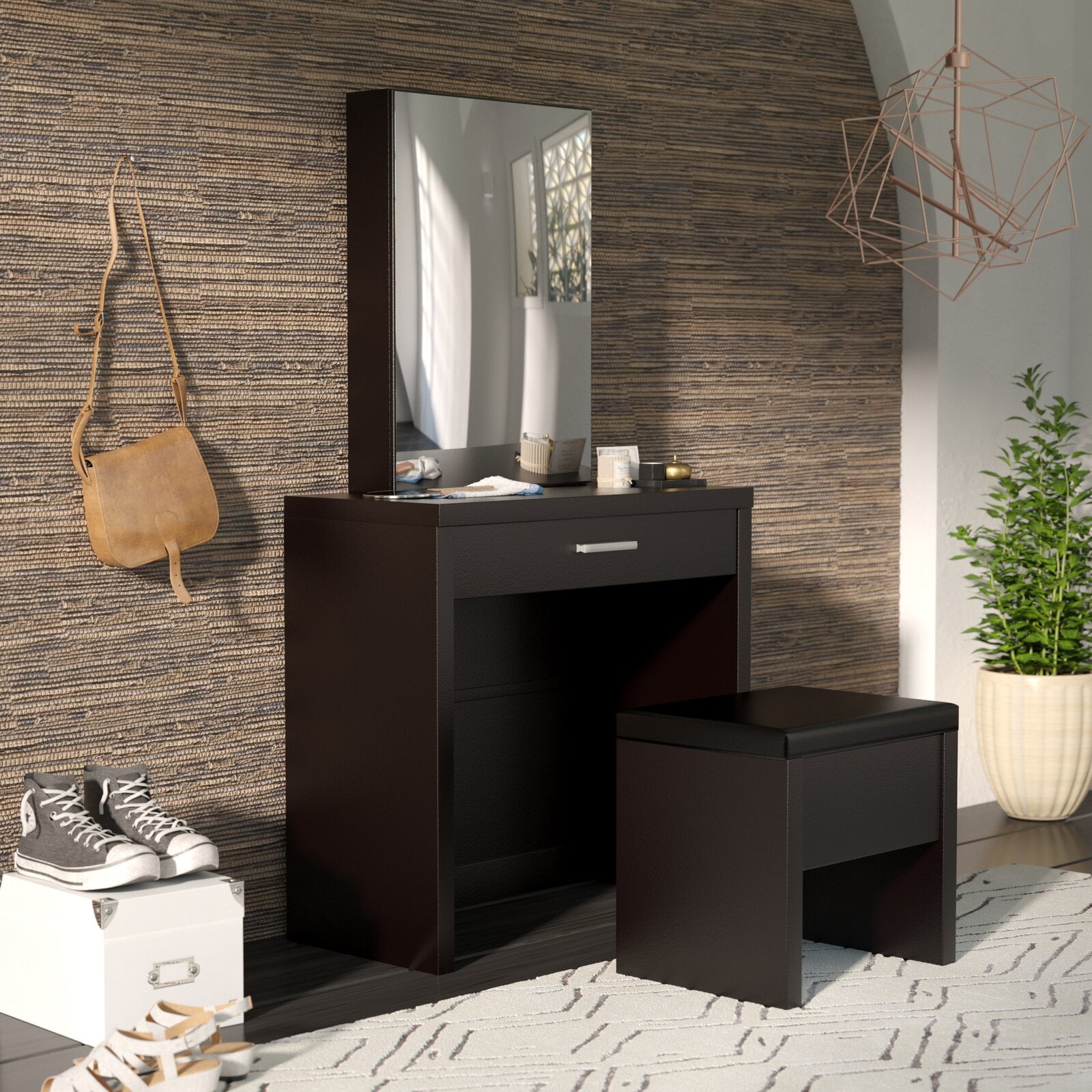 Heitz vanity set with mirror deals