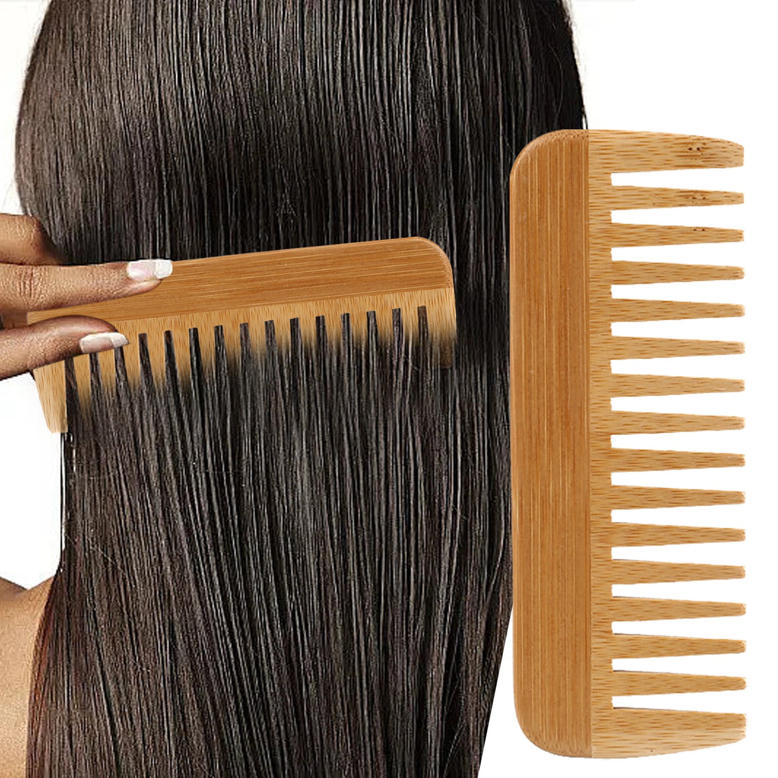 Heizi Hair Care Set Wide Tooth Detangling Combs Anti Static Curly Hair