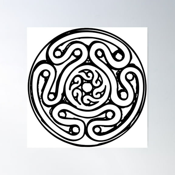 Hekate Wheel Strophalos Poster Wall Art, Modern Wall Decor For Living Room Bedroom, 8x12 UNFRAMED