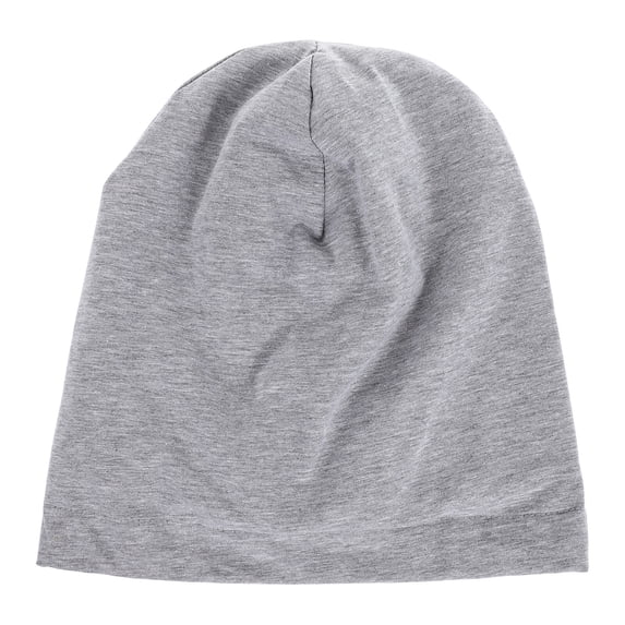 FONWILYO 1Pack Chemo Hat Grey Cotton with Satin Lining for Hair Protection