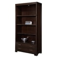 thumbnail image 1 of Hekman 79184 CEO 42 Inch Wide Wood Lighted Bookcase with Two Adjustable Shelves, 1 of 2
