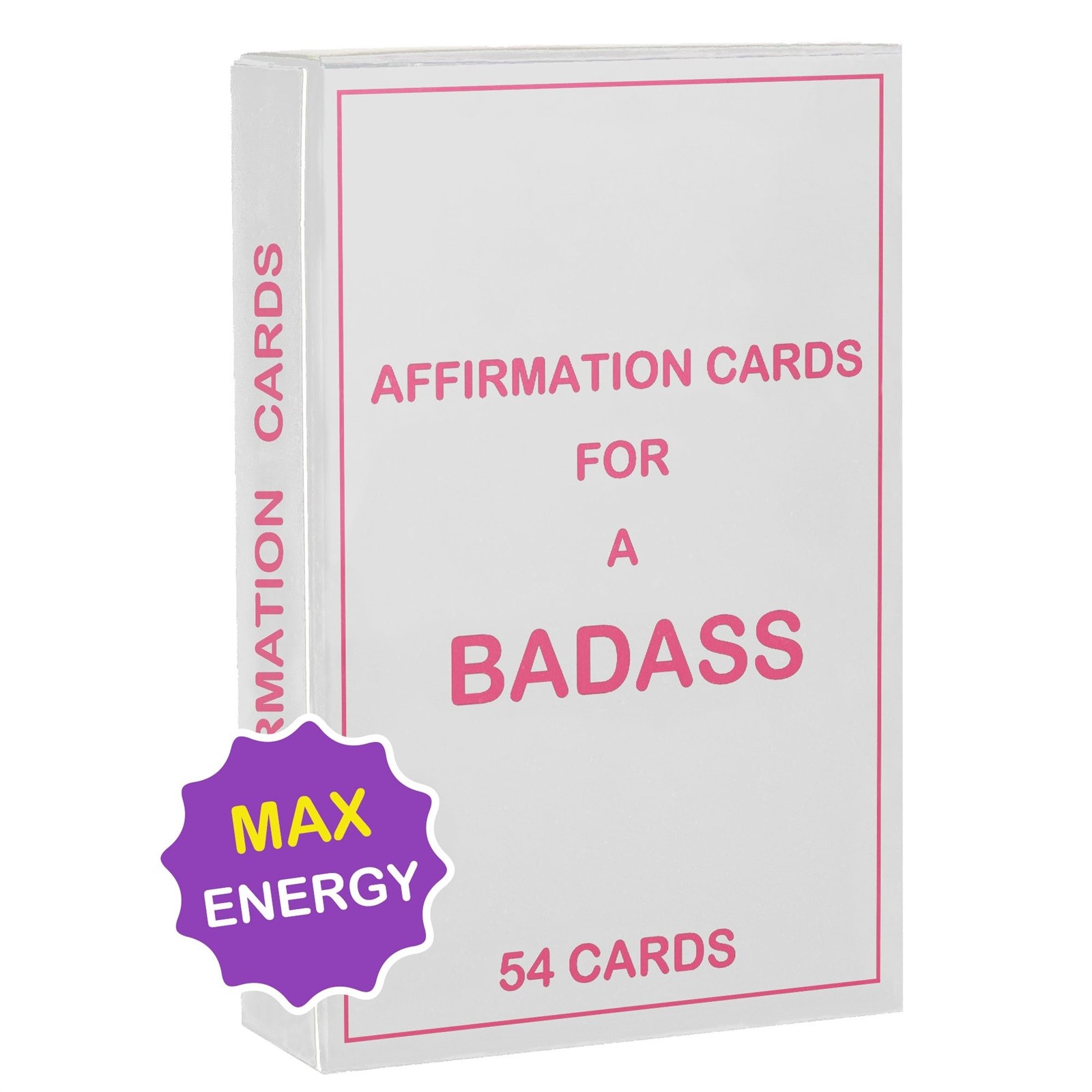 Cartes D'affirmations Badass Pour Femmes - 60 Cartes Motivation Quotidienne - Pensées Positives, Soin Personnel Et Cadeau Inspirant