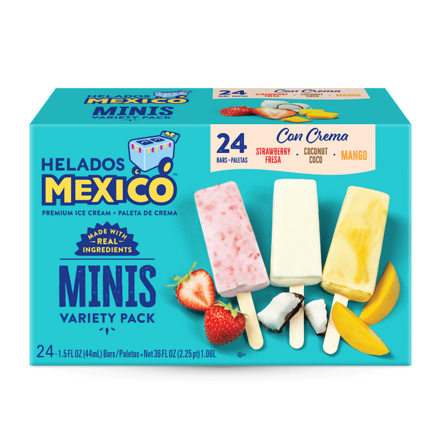 Shop Helados Mexico Mini Premium Ice Cream Bars, Variety Pack, Gluten