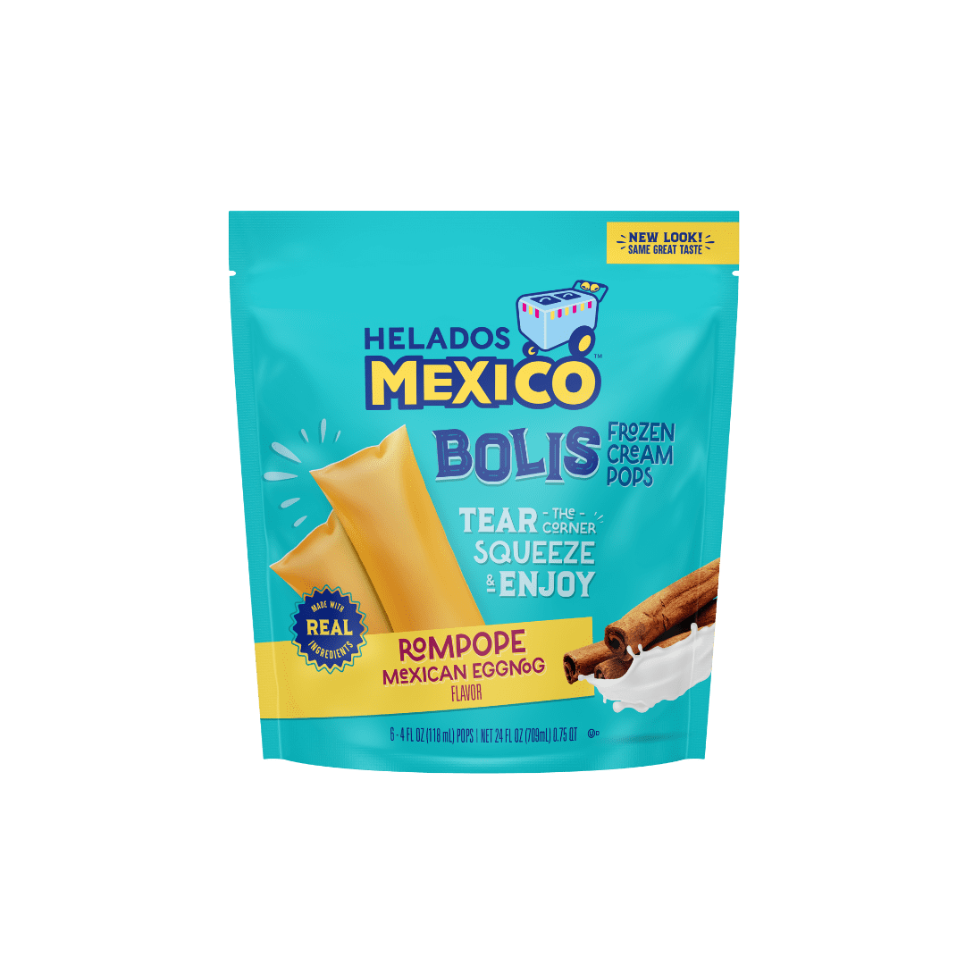 Helados Mexico Rompope Bolis Frozen Cream Pops In A Tube, Gluten-Free