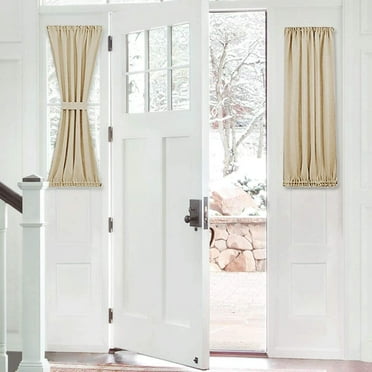 Heldig 1 Piece Door Curtain Panel - Room Darkening Rod Pocket Sliding Glass Door Drapes Privacy Light Block for Front French Door