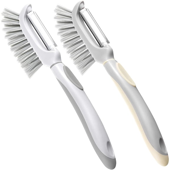 Heldig 2 Vegetable peeler with stainless steel brush Kitchen fruit peeler Peeler for carrots, cucumbers, potatoes and other fruits and vegetablesB