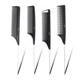 thumbnail image 1 of Heldig 4 Rattail comb Pintail comb Parting combs Teasing combs hair combs for women, 1 of 9