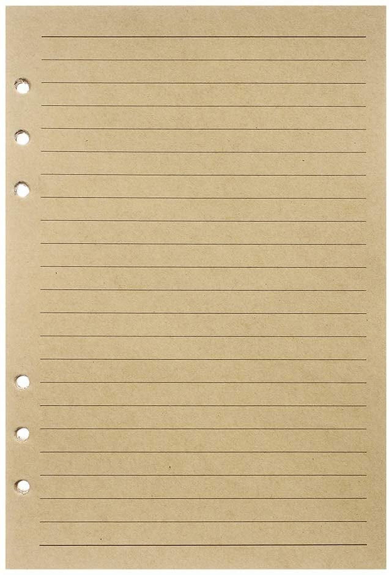 Heldig A5 Refill Paper, Lined Craft Paper for Large Leather Journal Notebook Traveler Journal Inserts 160 Pages
