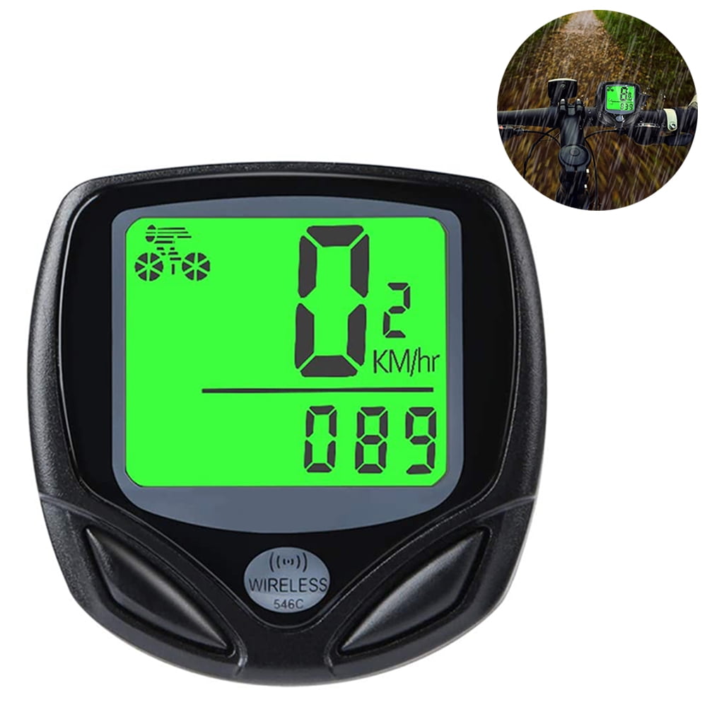Heldig Bicycle Speedometer and Odometer Wireless Waterproof Cycle Bike Computer with LCD Display \u0026 Multi-Functions