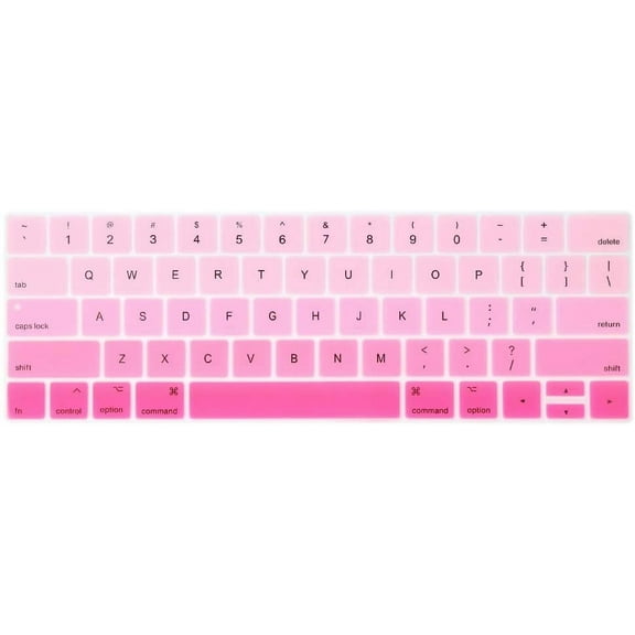 Heldig Blue Gradient Keyboard Cover Ultra Thin Keyboard Protector Skin for MacBook Pro with Touch Bar 13-inch 15-inch (Model A2159, A1989, A1990, A1706, A1707) (2019 2018 2017 2016) (Ombre Blue)B