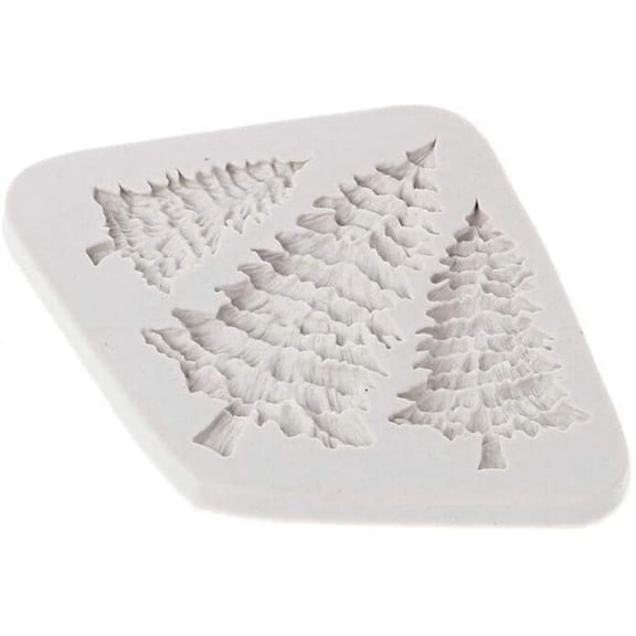Heldig Christmas Tree Shape Fondant Silicone Molds Perfect Epoxy Resin Ornaments Table Decor Nonstick Moulds for Party Ceremonies Decorations Thanksgiving Supplies